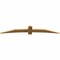 Ekena Millwork Bellingham Rough Sawn Timber Gable Bracket, Western Red Cedar, 96"W x 16"H x 2"D x 6"F, 4/12 Pitch GBW096X16X0206BEL00RWR - alternate 3
